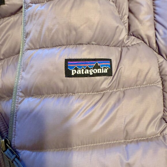 PATAGANOIA Women's Down Sweater Jacket Rustic Purple Size LARGE (like new) - Picture 7 of 16